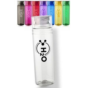 Cylindrical Plastic Water Bottle - Plastic, 30 Oz.