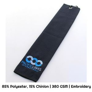 Polyblend Embroidered Golf Towel - 380 Gsm