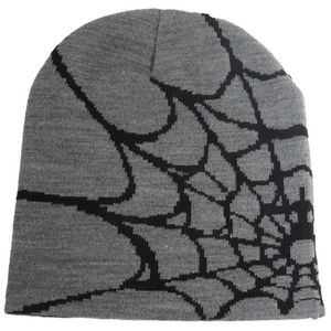 Spider Web Pattern Beanie With Custom Logo