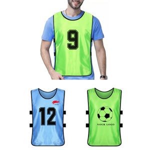 Adult & Kids' Polyester Training Pinnie with Elastic Side Straps