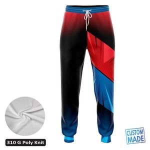 Unisex and Kids' Full Sublimation 310G Fleece-Lined Sweatpants