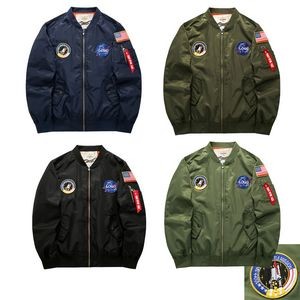 Water Resistant 2 Layers Flight Jacket with Custom Logo