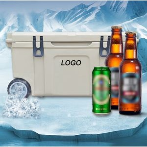Large Portable 80QT hard Cooler with wheels