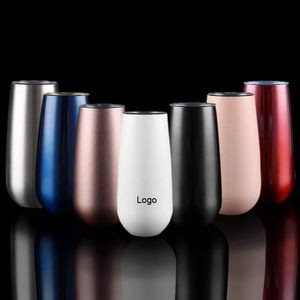 6 Oz. Stainless Steel Stemless Tumblers