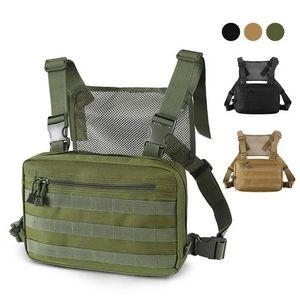 Men Tactical Adjustable Chest Rig Bag