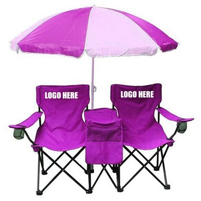 Double Chairs With Umbrella