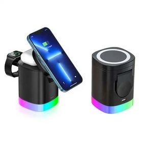 4 in 1 Fast Charging Station With RGB Night