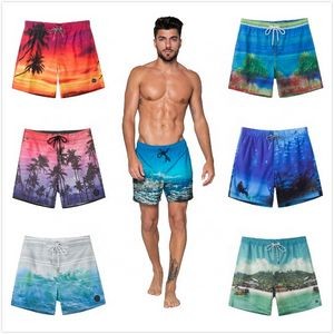 Mens Swimwear Shorts Breathable Hawaii Shorts