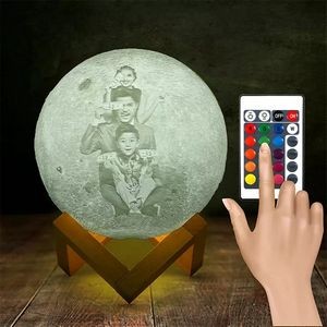 Moon Lamp Personalized Photo Customized with Picture Engrave