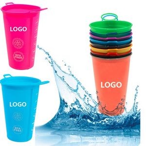Foldable Collapsible 7Oz Soft Race Running Drinking Tpu 200M