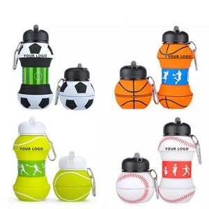 19 Oz Collapsible Silicone Water Bottle