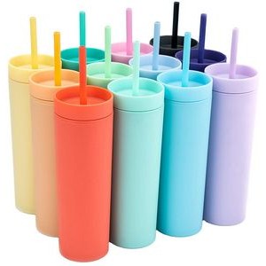 16Oz Straight Skinny Sublimation Tumblers Cups