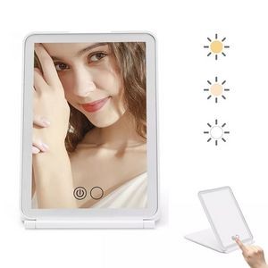 Foldable Rechargeable Mirror W/ Led Light
