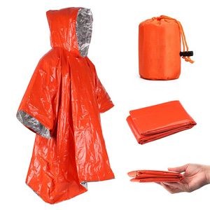 Emergency Poncho With Survival Whistle