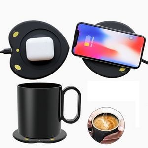 2-in-1 Smart Coffee Mug Warmer with Wireless Charger