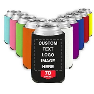 Custom Beer Can Cooler Sleeves Bulk Personalized Insulated Beverage Bottle Holder/ Custom Logo 12 oz