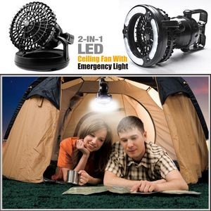 Outdoor Led Camping Lantern With Ceiling Fan