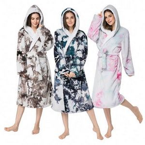 Double-Sided Tie-Dyed Nightgowns For Men And Women