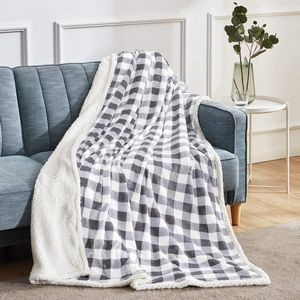 Super Soft Warm Buffalo Plaid Plush Gig Blankets
