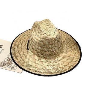 Classic Straw Lifeguard Hat