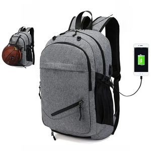 School Basketball Backpack With USB Charging