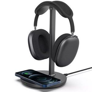 2 in 1 Headphone Stand Wireless Charge