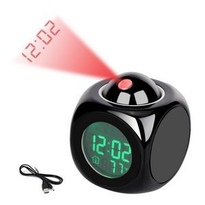 Lcd Time Projection Talking /Alarm Clock