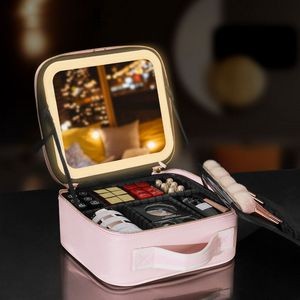 Led Makeup Bag With Mirror