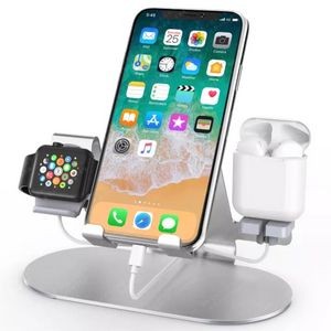 3 in 1 Charger Dock Station Aluminum Charging Stand