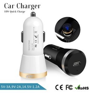 18W Power Delivery USB C Car Charger Fast Charge PD