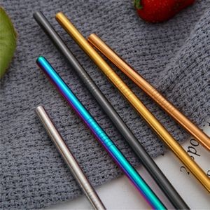 Colorful Straight Metal Straws
