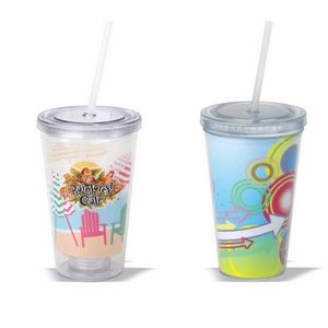16 Oz. Double Wall Cup with Paper Insert