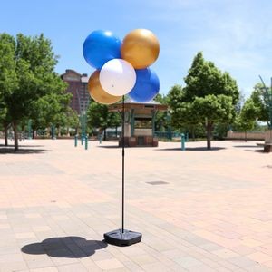 Balloon Bobber 6-Balloon Cluster Pole Kit w/ Weighted Base