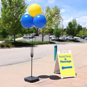Balloon Bobber Triple Cluster Pole Kit w/ Weighted Base