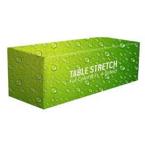 Premium Fitted Table Cover 4ft 4-Sided (Close Back) (Full-Color Dye Sublimation, Full Bleed)