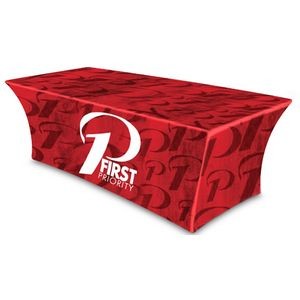 Premium Stretch Table Cover 4ft 3-Sided (Open Back) (Full-Color Dye Sublimation, Full Bleed)