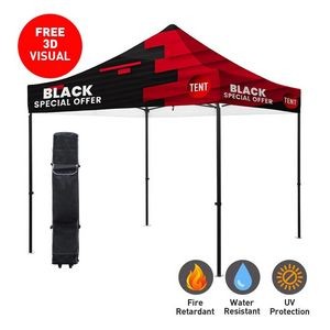 10' Premium Aluminum Black Crank-Up Tent Kit