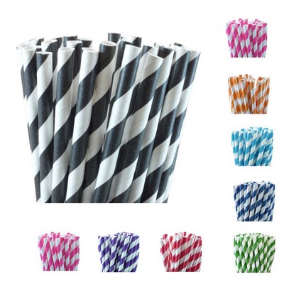 Paper striped Straws