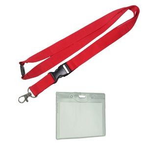 Polyester Lanyards With Badge Holder