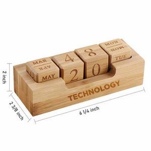 Wooden Cube Calendar
