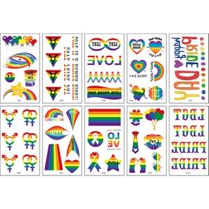 LGBTQ Rainbow Tattoo Stickers