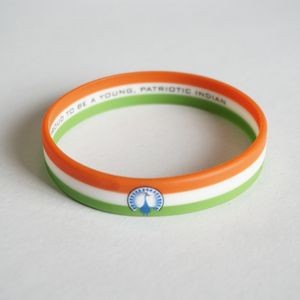Custom Three-color Silicone Wristband