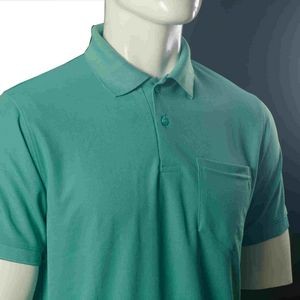 Green Short Sleeve Polyester Polo T-Shirt