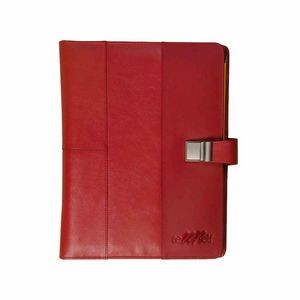 Leather Padfolio with Buckle Closure