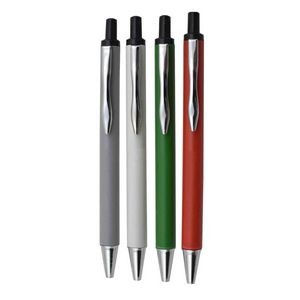 Plastic Click Top Ball Point Pen with Metal Tip & Pocket Clip