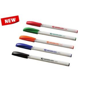 Plastic Ball Point Pen with Colored Cap