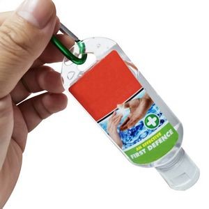 Hand Sanitizer Gel 2 oz (60 ml) with Carabiner