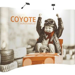 10' Wide Coyote Popup Curved Display Kit