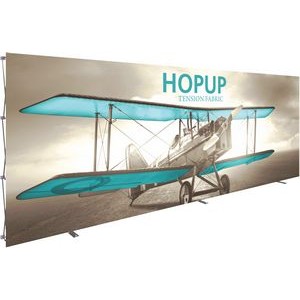 Hopup™ 20ft Full Height Straight Display W/ Front Graphic