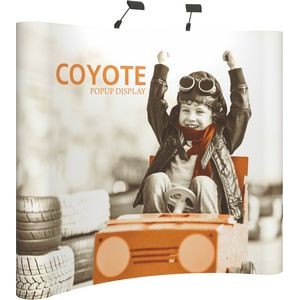 8' Wide Coyote Popup Curved Display